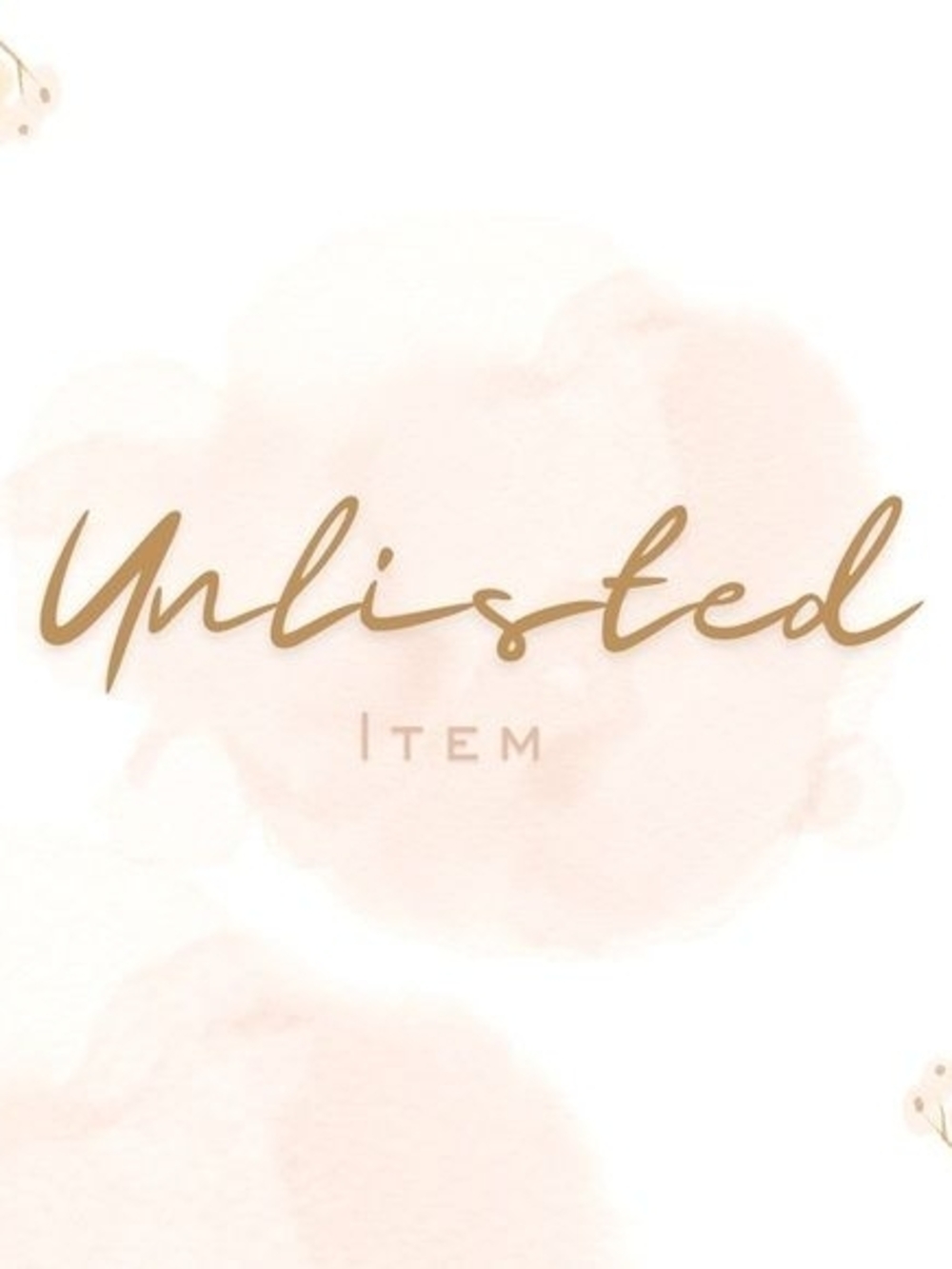 Unlisted Live Show Items